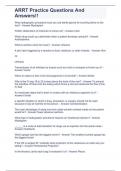 ARRT Practice Questions And Answers&excl;&excl;