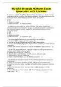 NU 650 EXAMS 