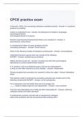 CPCE practice exam questions and answers