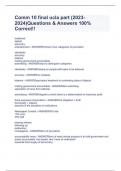 Comm 10 final ucla part &lpar;2023-2024&rpar;Questions & Answers 100&percnt; Correct&excl;&excl;
