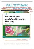 Test Bank - Adult Health  Nursing, 8th edition  Chapter 1-40| All Chapters: UPDATED 2023 WITH VERIFIED QAS A+  GRADED