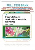 Test Bank - Adult Health  Nursing&comma; 8th edition  Chapter 1-40&vert; All Chapters&colon; UPDATED 2023 WITH VERIFIED QAS A&plus;  GRADED