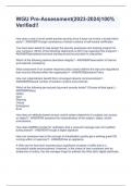 WGU Pre-Assessment&lpar;2023-2024&rpar;100&percnt; Verified&excl;&excl;
