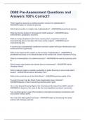D080 Pre-Assessment Questions and Answers 100&percnt; Correct