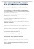 Intro to Explosive Safety Management Exam with complete solution&lpar;2023-2024&rpar;