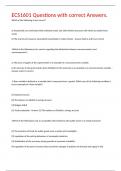 ECS1601 Questions with correct Answers