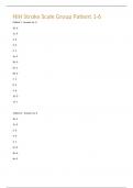 NIH Stroke Scale Group Patient 1-6                                                                                                                      