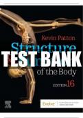 Structure and Function of the Body 16th Edition Patton Test Bank,,