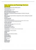 Holes Anatomy and Physiology final Exam &lpar;Answered&rpar;