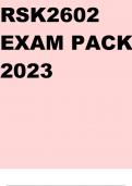 RSK2602 EXAM PACK 2023