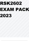 RSK2602 EXAM PACK 2023