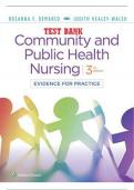 TEST BANK FOR COMMUNITY AND PUBLIC HEALTH NURSING 3RD EDITION