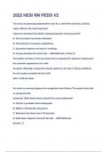 2022 HESI RN PEDS V2  Questions & Answers &lpar;A&plus;GRADED 100&percnt;VERIFIED&rpar;
