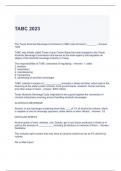 TABC 2023 Questions and Answers (Graded A)