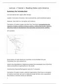 Full Lecture Notes and Chapter Summaries: The Latin American State and (73210029FY)