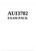AUI3702 NEW Exam Pack &lpar;Notes&comma; past assignments and Exam Solutions 2025