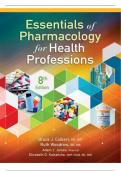 TEST BANK FOR ESSENTIALS OF PHARMACOLOGY FOR HEALTH PROFESSIONS, 8TH EDITION, BRUCE COLBERT