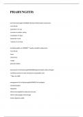 PHARYNGITIS EXAM QUESTIONS AND ANWERS 2024