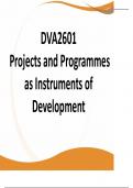 Projects and Programmes as Instruments of Development