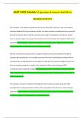 AHIP 2023 Module 3 Questions & Answers RATED A&plus; 2023&vert;2024 UPDATE