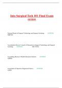 Into Surgical Tech 101 Final Exam review 400+ QUESTIONS AND ANSWER 