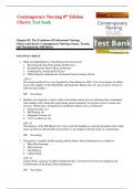 Test Bank for Contemporary Nursing 8th Edition by Barbara Cherry Complete guide chapter 1-28