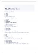 NCLE Practice Exam Questions and Answers (Graded A)