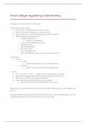 College aantekeningen Regulering van Vorm en Functie van Dieren - Fysiologie en anatomie (5502RVFD8Y) 