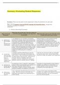 Summary >Evaluating Student Responses