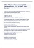 C432 WGU Pre-Assessment&lpar;2023-2024&rpar;Questions And Answers 100&percnt; Correct&excl;