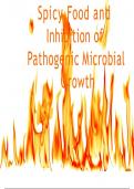 BIOL202 Week 7 Project; Spicy Food and Inhibition of Pathogenic Microbial Growth