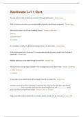 Xactimate Lvl 1 Cert&period; Questions and Answers&lpar;A&plus; Solution guide&rpar;