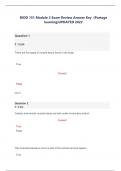 BIOD 151 Module 2 Exam Review Answer Key &lpar;Portage learning&rpar;UPDATED 2022