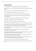 Memory Psychology