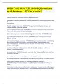 WGU D115 Unit 7&lpar;2023-2024&rpar;Questions And Answers 100&percnt; Accurate&excl;&excl;