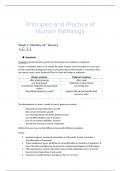 Principles and practice of human pathology notes