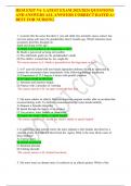 HESI EXIT V6  LATEST EXAM 2023&sol;2024 QUESTIONS AND ANSWERS ALL ANSWERS CORRECT RATED A&plus; BEST FOR NURSING