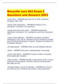 Maryville nurs 663 Exam 2 Questions and Answers 2023