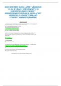 2023 HESI MED SURG LATEST VERSIONS 1&comma;2&comma;3&comma;4 & 5 EACH VERSION WITH 55 QUESTIONS AND CORRECT ANSWERS&sol;MED SURG HESI EXIT LATEST VERSIONS 1-5 QUESTIONS AND CORRECT ANSWERS&vert;AGRADE
