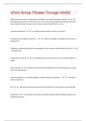 AFAA Group Fitness Through NASM&vert; 117 Questions with 100&percnt; Correct Answers &vert; Updated & Verified