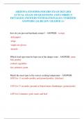 ARIZONA EFOODHANDLERS EXAM 2023-2024 ACTUAL EXAM 150 QUESTIONS AND CORRECT DETAILED ANSWERS WITH RATIONALES &lpar;VERIFIED ANSWERS&rpar; &vert;ALREADY GRADED A&plus; 