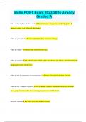 Idaho POST Bundled Exams Questions and Answers with Certified Solutions