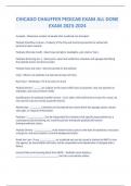 CHICAGO CHAUFFER PEDICAB EXAM ALL DONE EXAM 2023-2024 