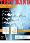 TEST BANK for Essentials of Radiographic Physics and Imaging, 3rd Edition by James Johnston & Terri Fauber ISBN 9780323566681 (Complete Chapters 1-17)