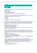 CNOR practice quiz and answers rated A&plus; 2023&sol;2024