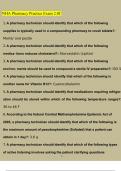 NHA Pharmacy Practice Exam 2&period;0C BUNDLE NHA Pharmacy Tech Practice Test Questions And Answers