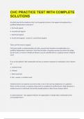 CHC PRACTICE TEST WITH COMPLETE SOLUTIONS&period;