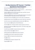 Scribe America OP Course 1 Verified Questions And Answers