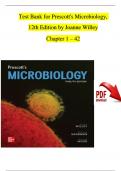 Test Bank - Prescotts Microbiology 12th Edition By Willey Chapter 1 - 43 |Newest Version