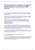 PN Comprehensive Predictor Practice B &lbrack;2020&rsqb; Questions and Answers 100&percnt; Correct